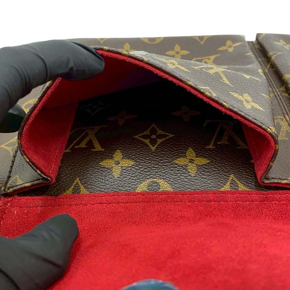 LOUIS VUITTON Authentic Brown Monogram Leather Tote Bag - Picture 10 of 10